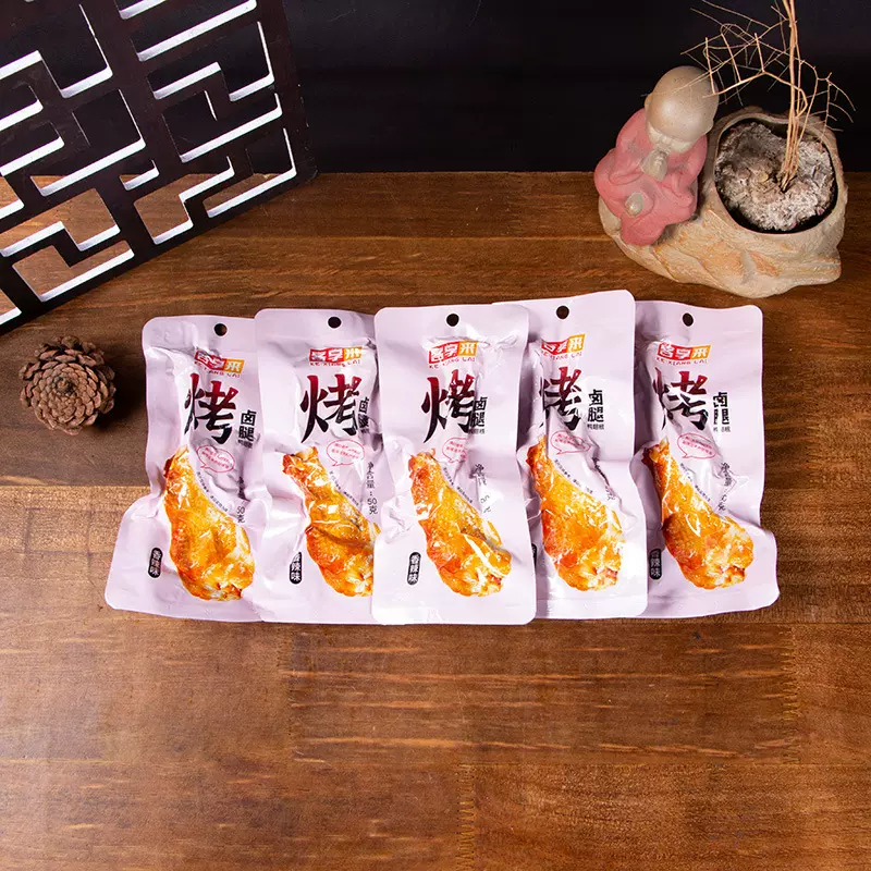 鸭小腿50g蜜汁烤腿鸡肉鸭肉零食香辣味熟食校园零食卤味整箱批发