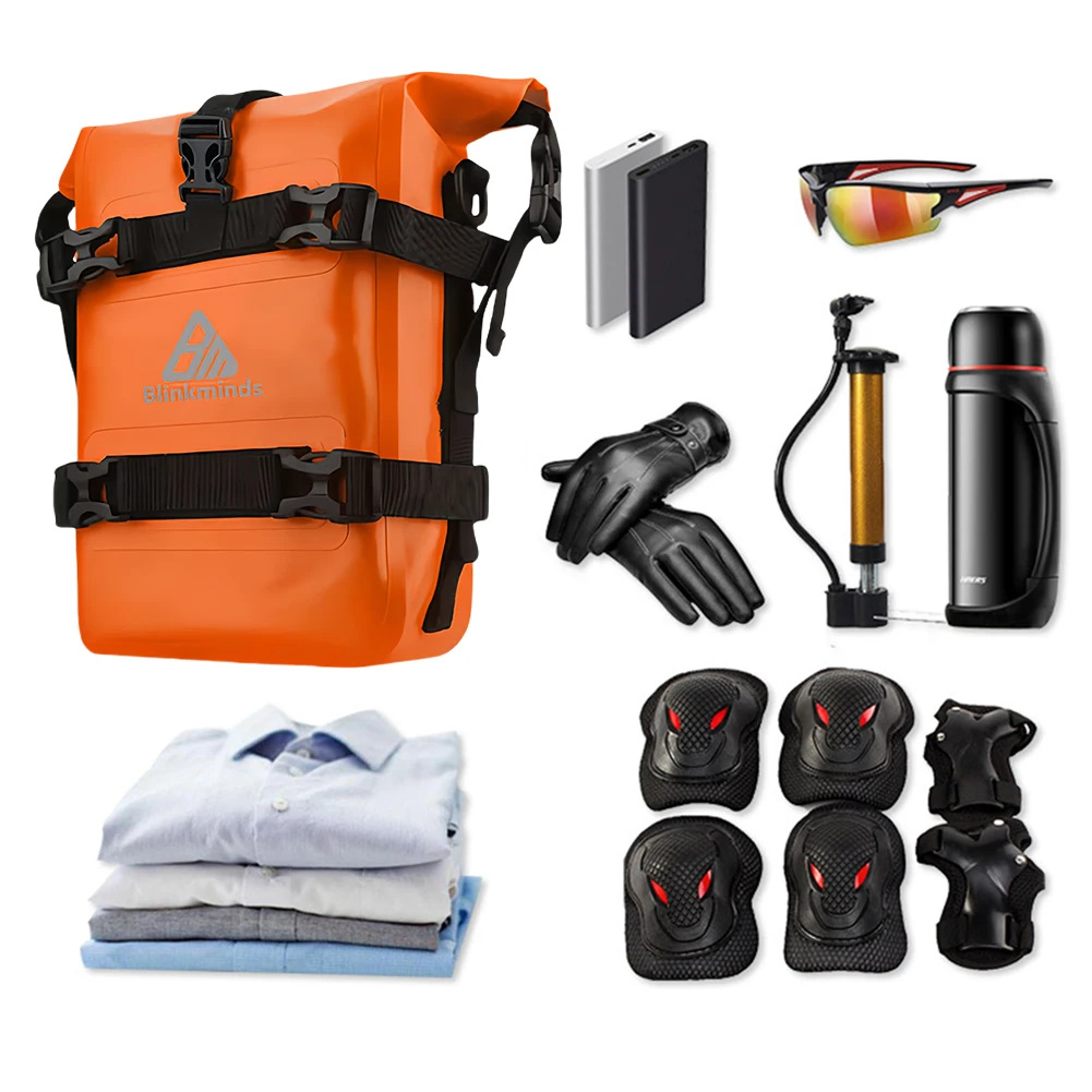 Motorcycle Waterproof Bars Bag Motorcycle Modified Bars Side Bag Quick-release Waterproof Bag Multi-function Large Capacity Car Bag