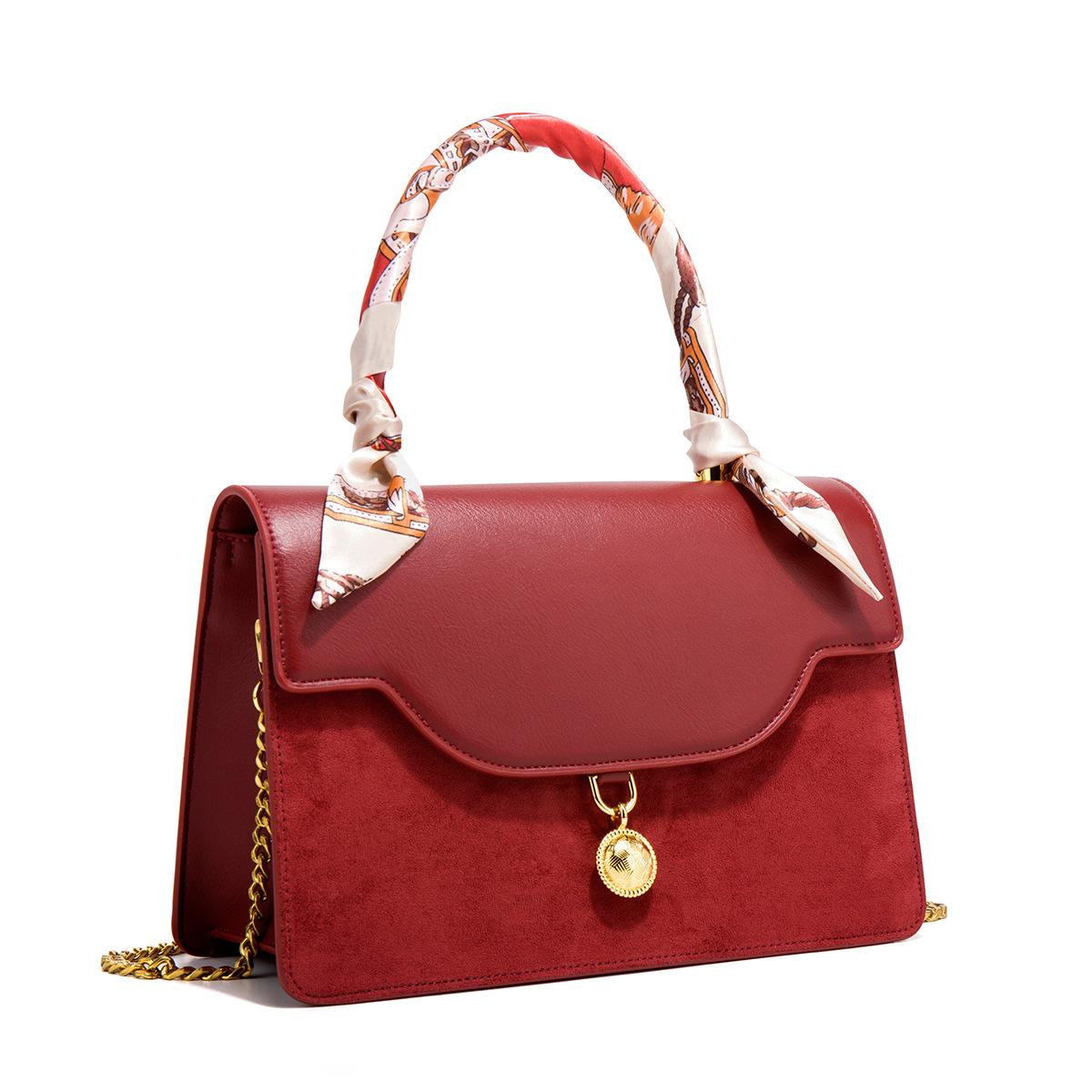 Borsa da sposa rossa elegante borsetta a tracolla da donna_voghion.com