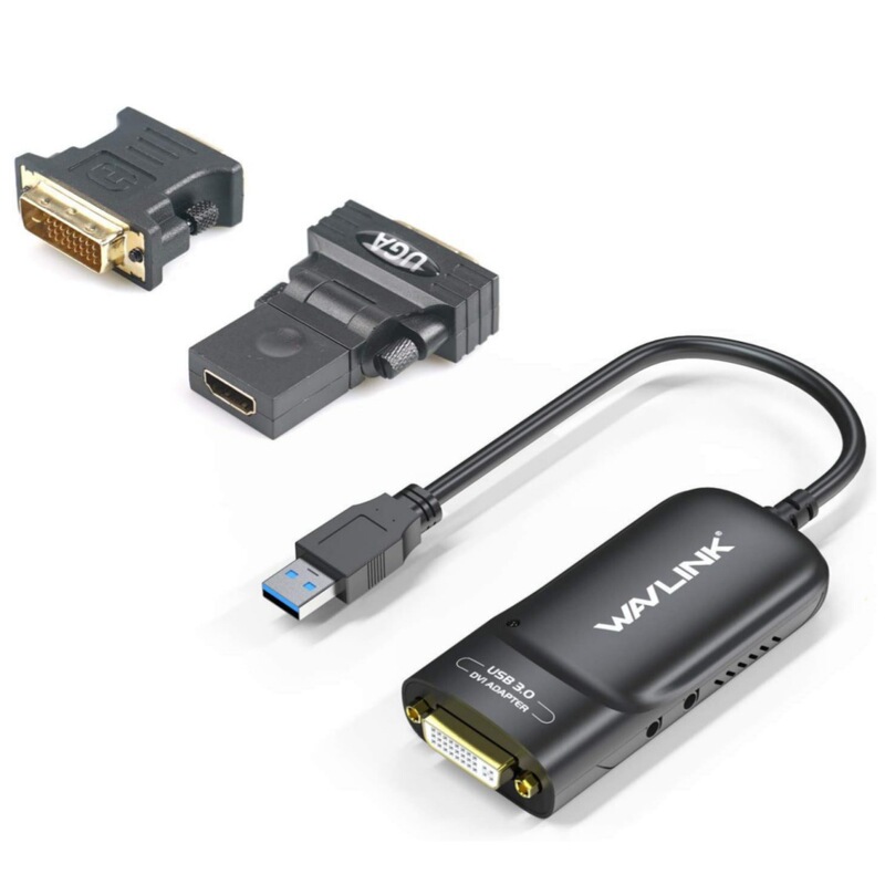 WAVLINK USB 3.0 to DVI/VGA Neutral Video Graphic Adapter with Audio Port