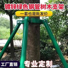 園林緑化樹木支持棚に防錆亜鉛メッキ防風転倒防止スタンドを厚くして木を支える固定器