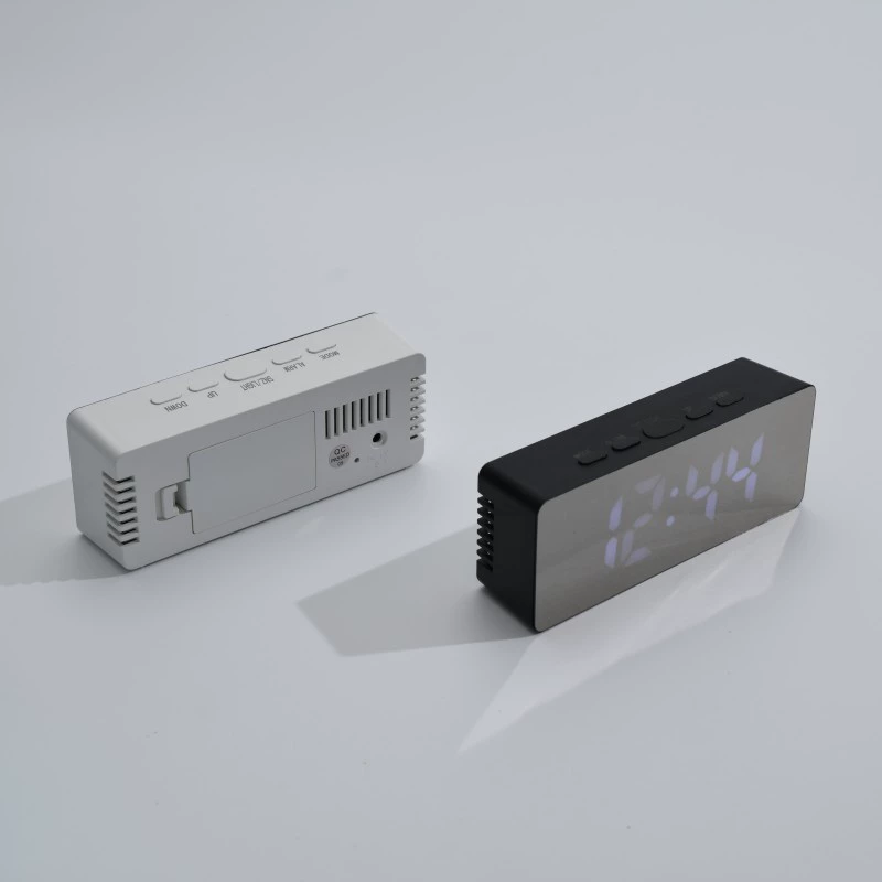 LED-дзеркальные часы с временем, датой, температурой и сном, электронные цифровые часы с подсветкой, для студентской комнаты