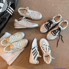 Grape Mom Studiolee 身長4cmアップ～おしゃれなメッシュコントラストカラーのレースアップインナー身長アップ女性用フォレスト・ガンプランニングシューズ