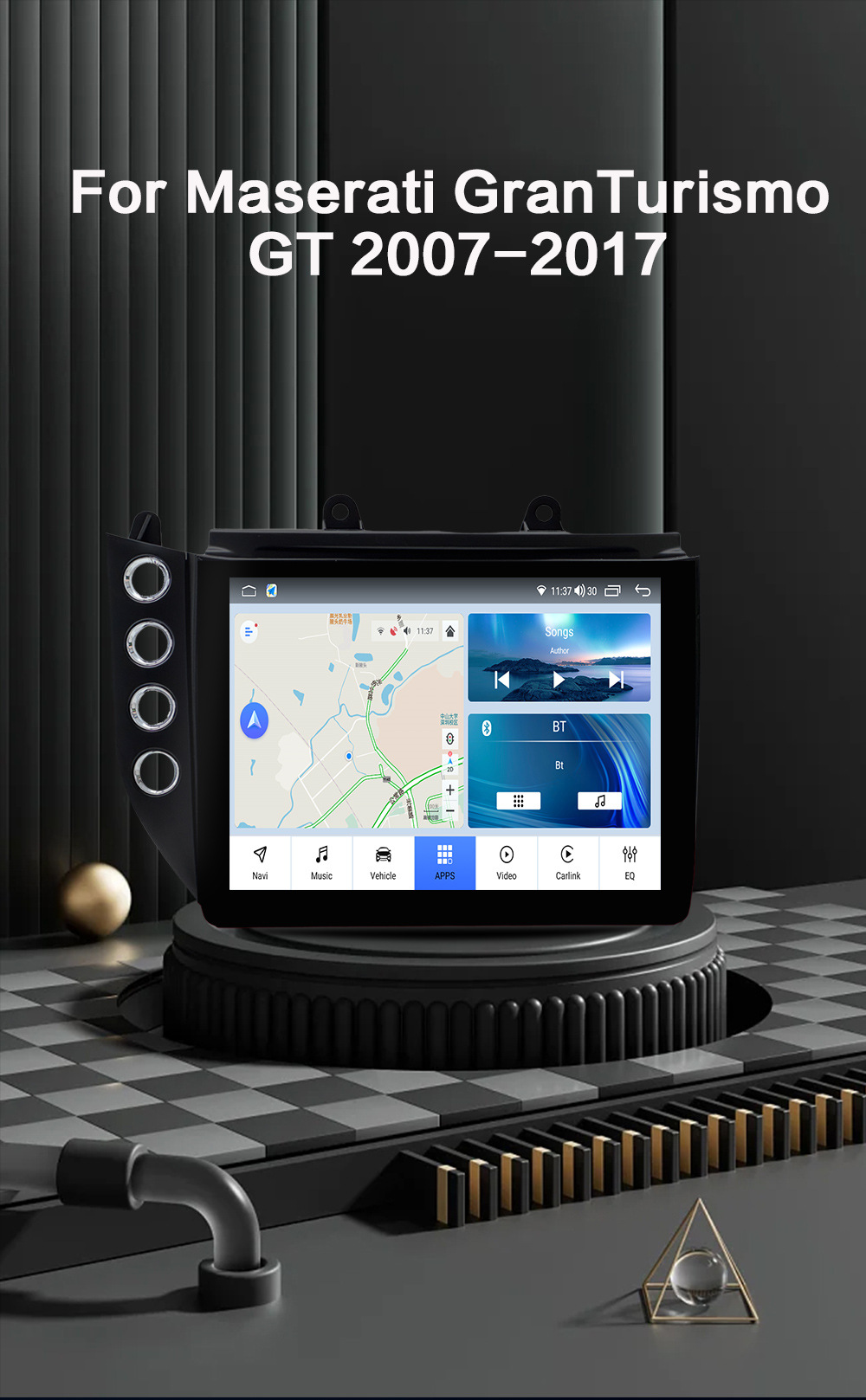 Suitable for Maserati Gt Car Android Central Control Large Screen Reversing Camera Carplay Auto Navigation