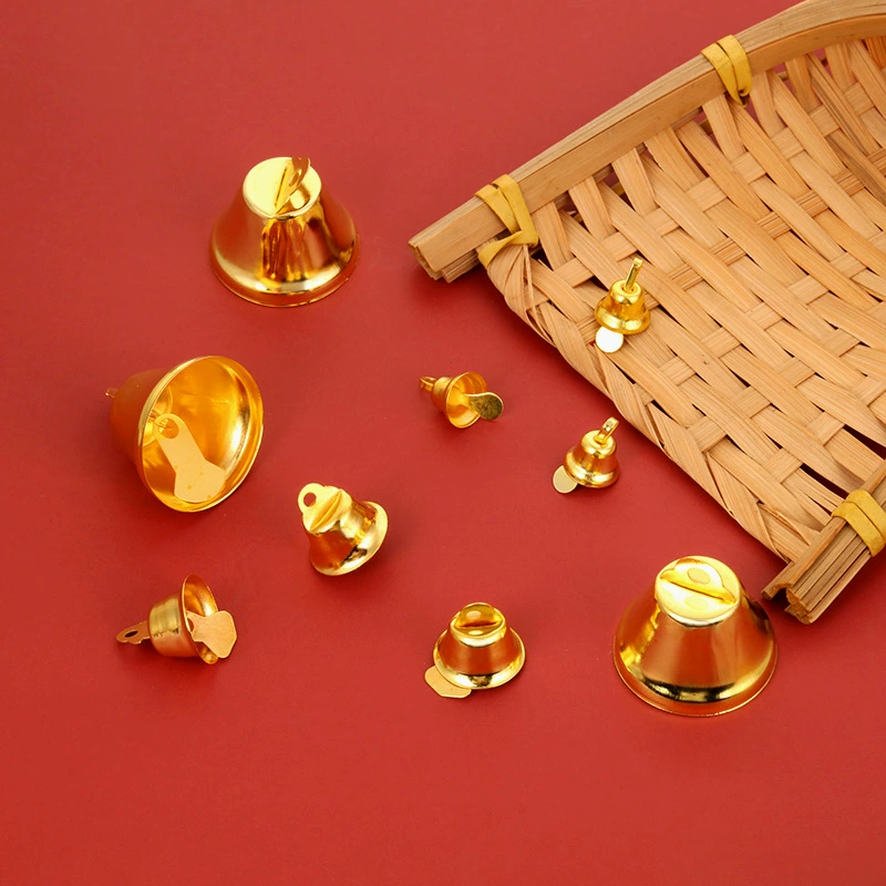 Рождественские украшения колокольчик открытие кулон колокольчик ошейник для домашних животных Колокольчик ручной работы DIY Золотые Аксессуары Материал одежда