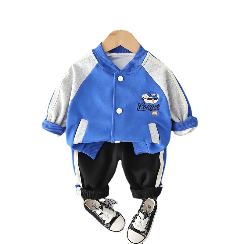 Jungen Cartoon 2022 neuer Baby-Baseballanzug Kinder Herbst zweiteiliges Set_voghion.com