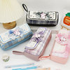 Capacious pencil case, high quality universal double-layer shopping bag for elementary school students, wholesale