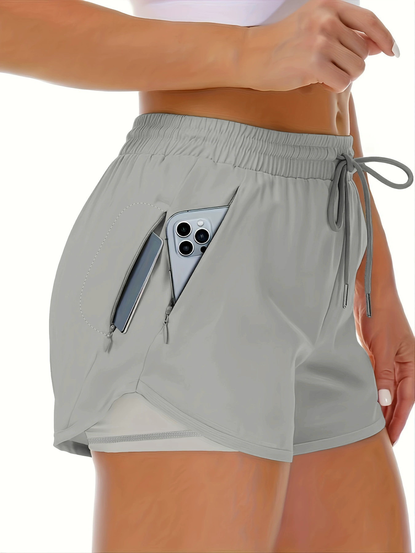 Летняя йога одежда, шорты, брюки, быстро сохнущие защитныеUnderwear для зала, набор, для бега, свободная посадка