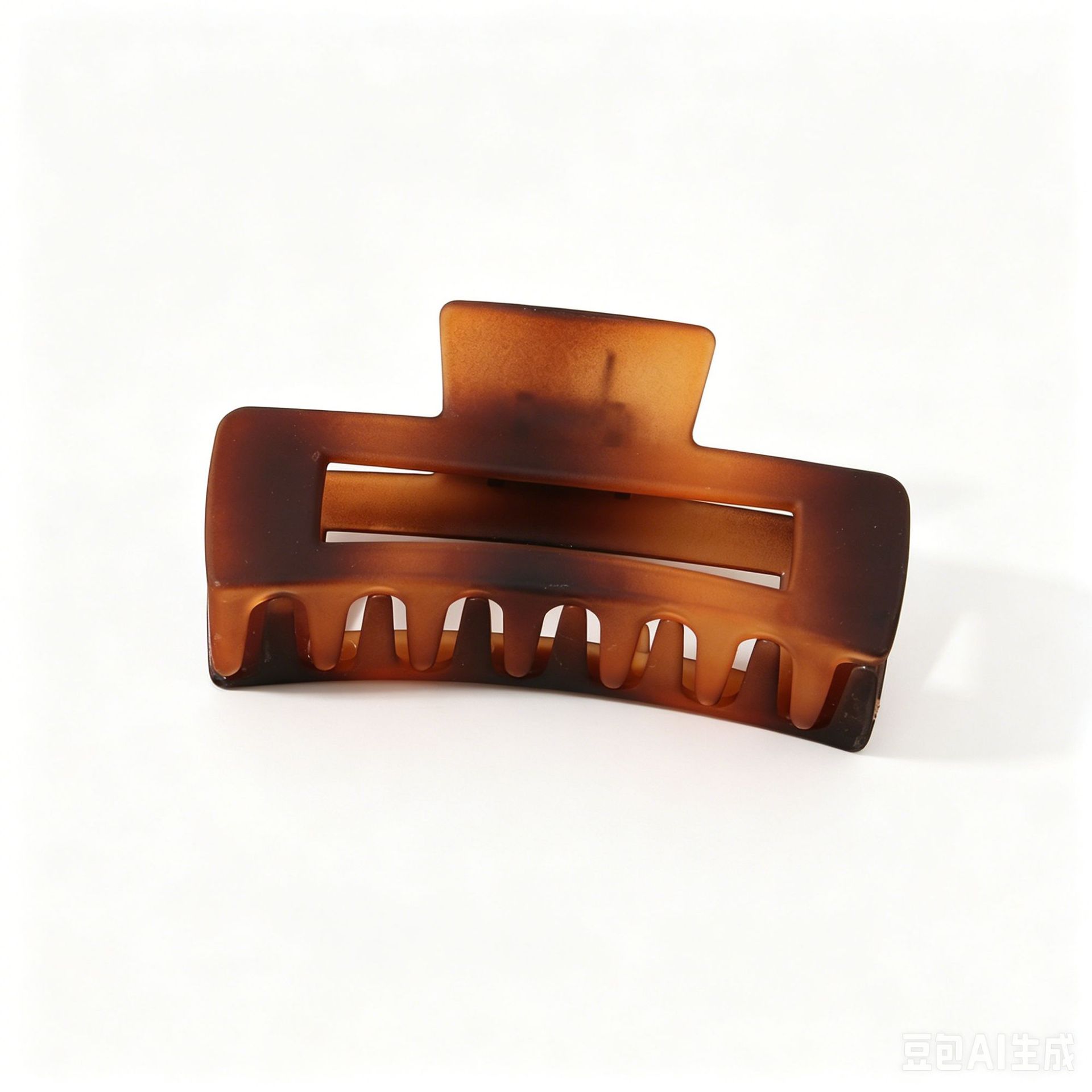 Cross-border large grip matte hair clip women bun clip square hair barrette back of head hair accessory shark clip wholesale
