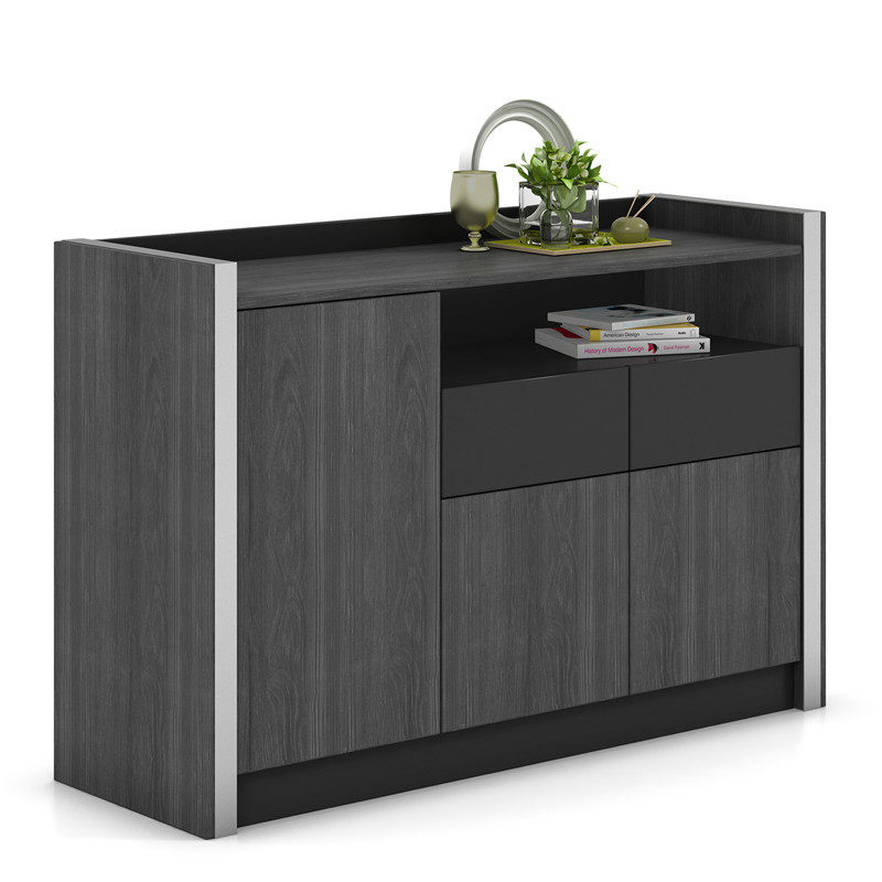 Gabinete de oficina de piso bajo simple con puerta abierta almacenamiento de té gabinete de almacenamiento de archivos de oficina suministro spot