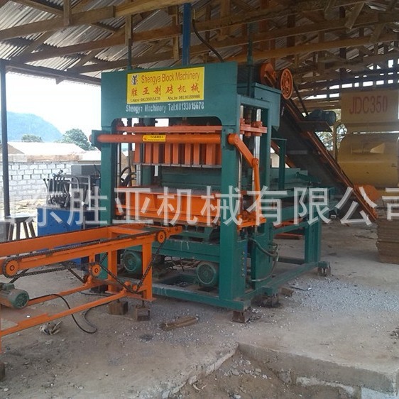 胜亚QT5-20 半自动砌块砖机 空心砖机器实心砖制砖机