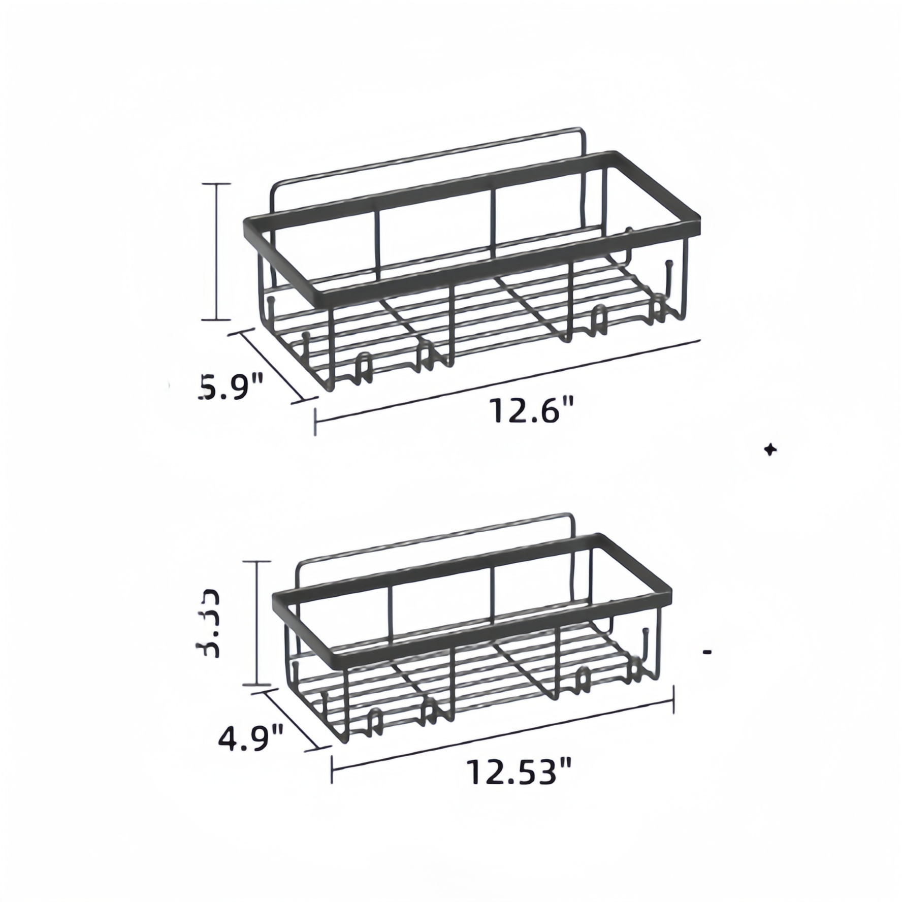 Rack de almacenamiento de inodoro jabón artículos de higiene rack de baño sin perforación tipo pared rack de almacenamiento de baño transfronterizo