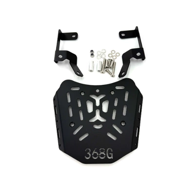 Suitable for Zontes 368g Modified Tail Box Rack Rear Shelf Bottom Plate Reinforced Thickeneded Trunk Rack Accessories (Motorcycle bumper) - high-carbon-steel-material-thickened-black-set