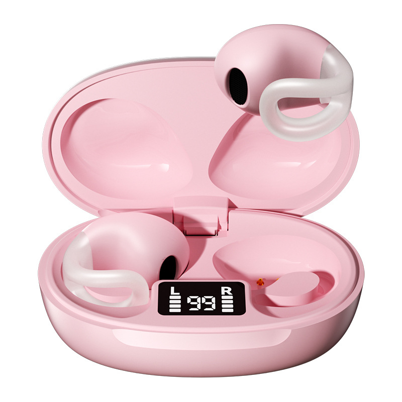 Auriculares inalámbricos Bluetooth de venta caliente, clips de alta calidad de sonido, auriculares inalámbricos de conducción ósea de batería de larga duración con reducción de ruido