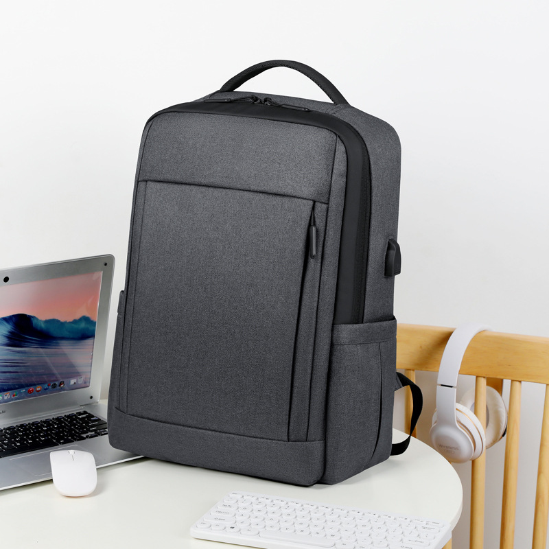 Water-resistant Laptop Backpack For Men Durable Oxford Work Bag_voghion.com