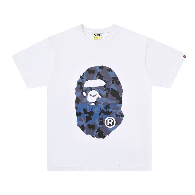 BAPE T-shirt Color Camo Ape Head White