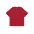 Cotton T-Shirt--Red with Teal Logo