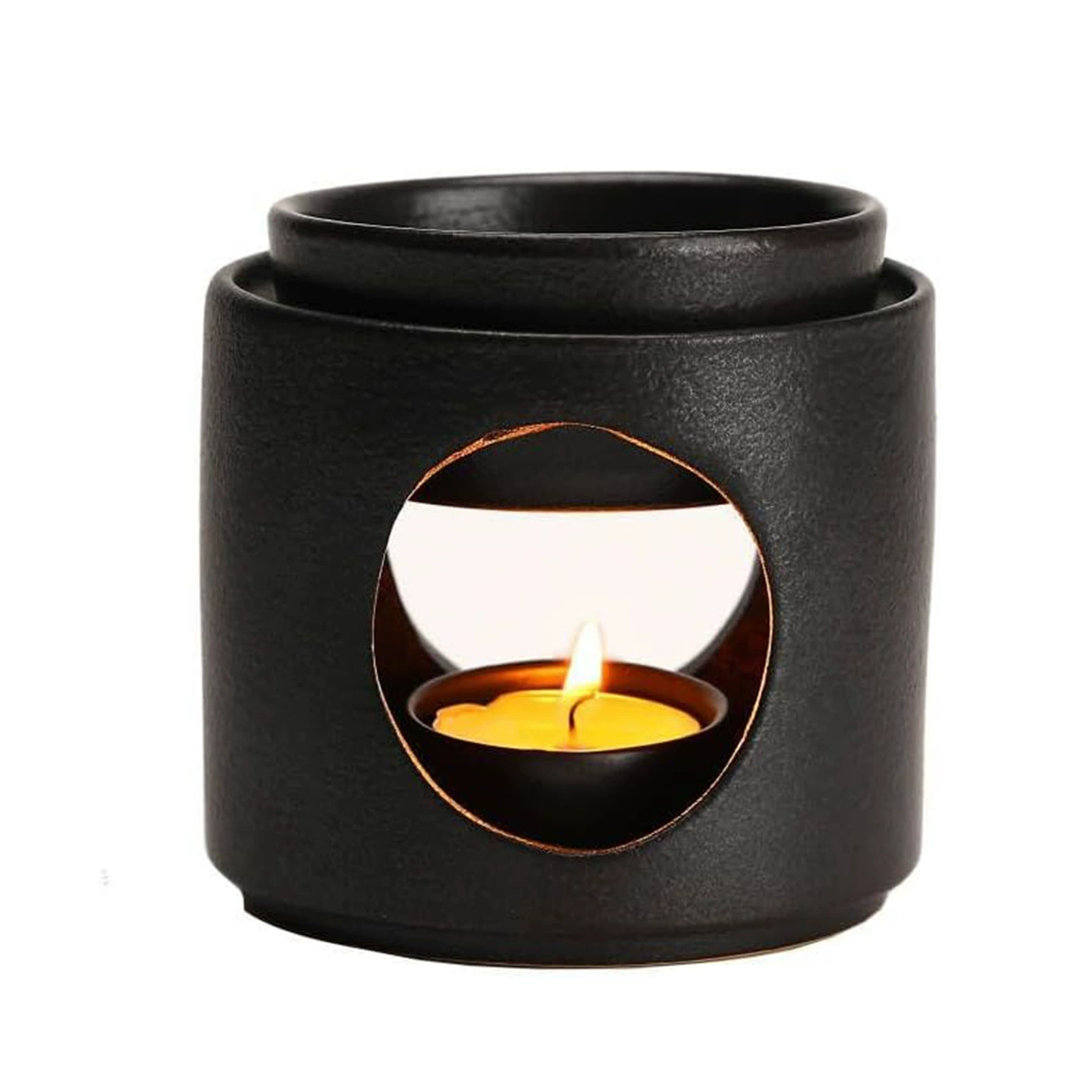  splitting black aroma lamp, perfume, oil, candle