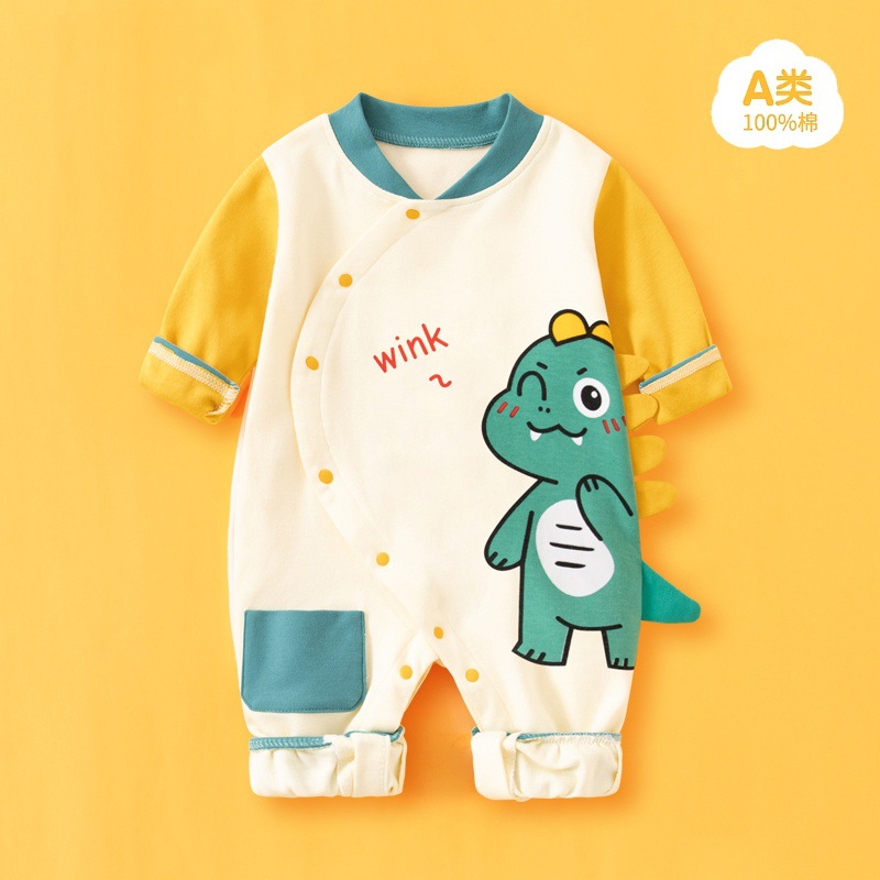 긴 소매 귀여운 작은 공룡