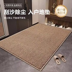日式纯色客厅地毯家用菠萝圈防猫抓地毯耐磨加厚易打理仿剑麻地毯