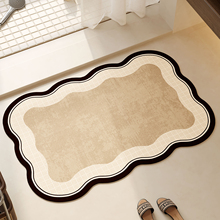 简约硅藻泥浴室吸水地垫卫生间门口防滑脚垫子厕所洗手台速干地毯