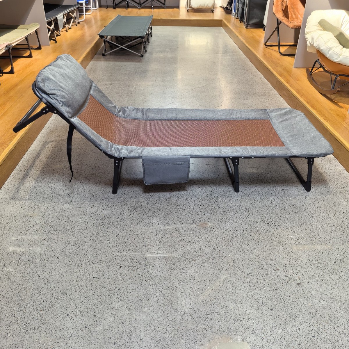 Camping Single Meish 70% off Folding Bed Oxford Cloth Field Cot Outdoor Field Cot Non-Aluminum Alloy Widened and Padded