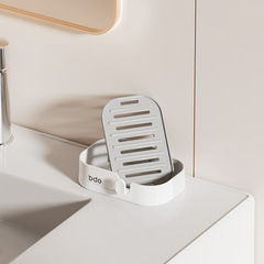 肥皂盒免打孔皂盒衛生間瀝水多功能香皂盒家用簡約掛壁式肥皂架
