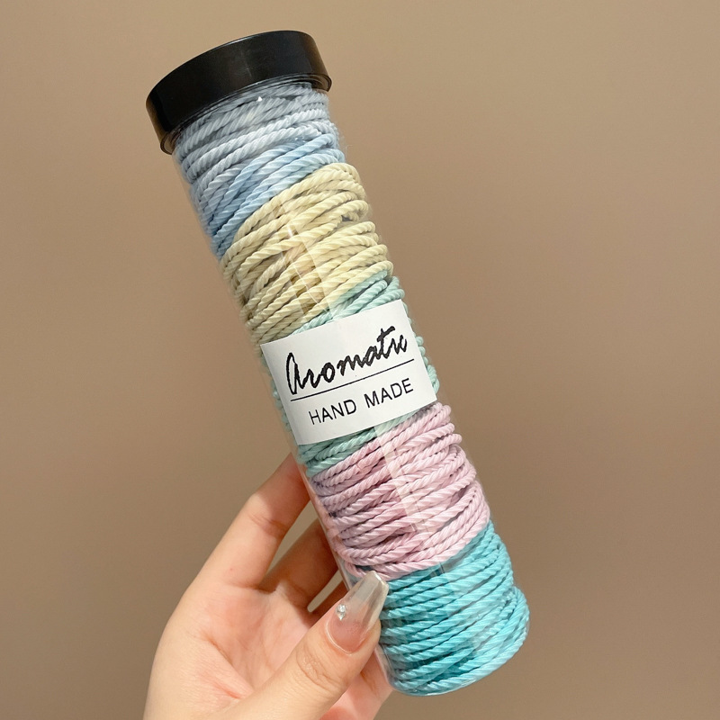 Caricatura encantadora anillo de pelo pulgar no daña el cabello de los niños correa de correa pequeña cuerda de cabello para niñas cuerda de cabello