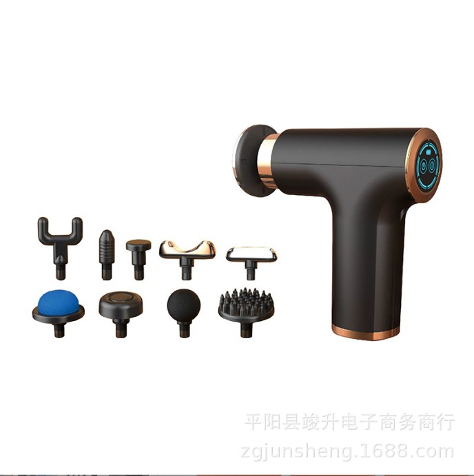 Трансграничный 760 горячий и холодный фасциальный пистолет USB зарядный горячий массаж пистолет электрический лед для мышц фитнес-массажер