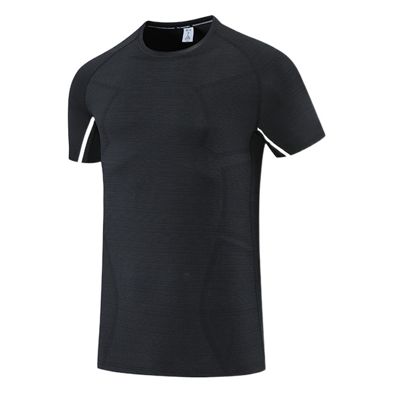 2022 verano transfronterizo hombres deportes casual cuello redondo media manga fitness correr suelta más tamaño camiseta impresa B