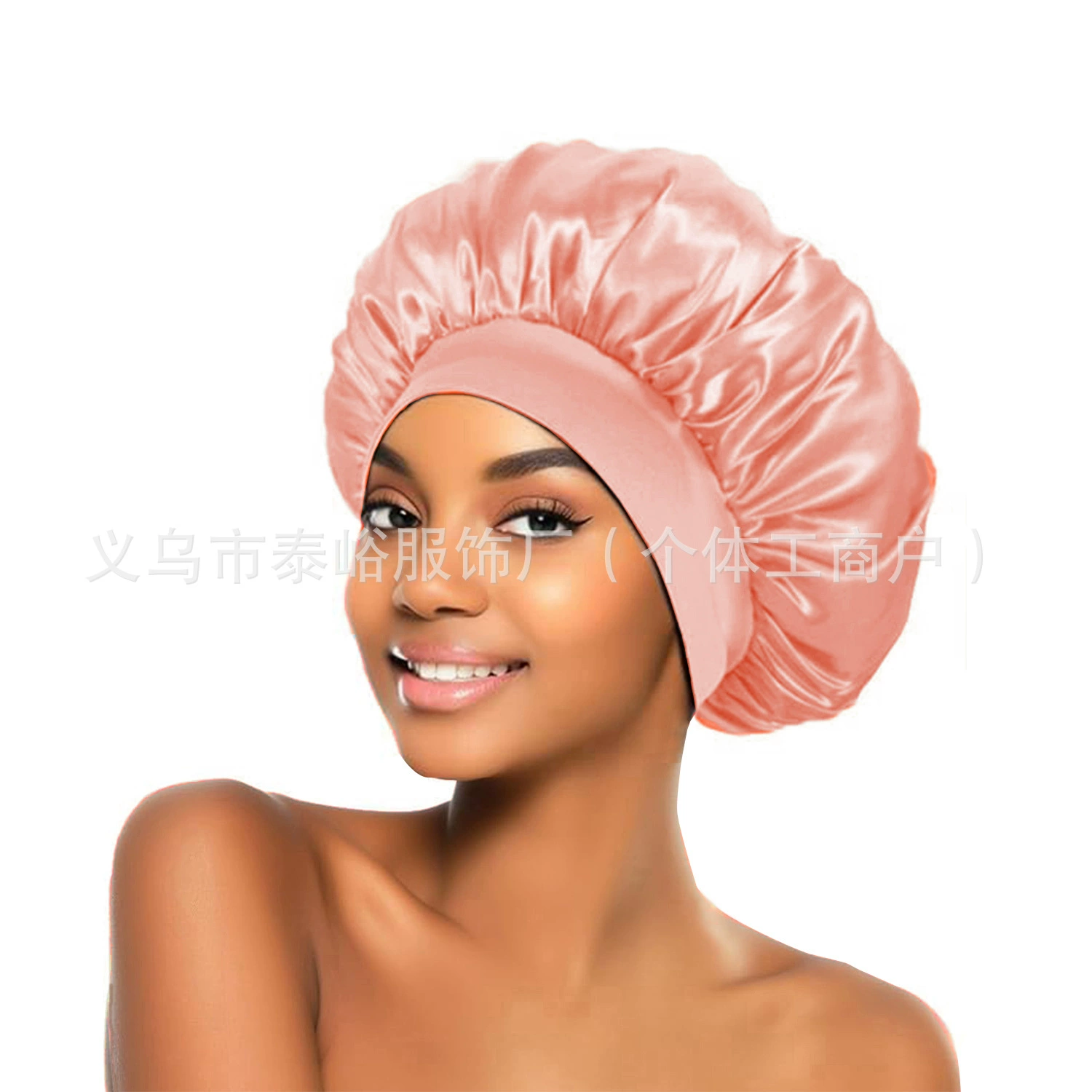 Elastic Nightcap Shower Bonnet, Sedin + Elastic Fabric, Soft Breathable, One Size
