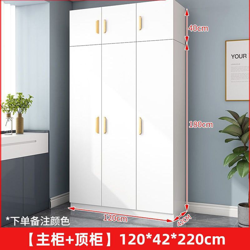 衣柜对开门家用卧室简易出租房用小户型板式柜收纳柜子网红挂衣橱|undefined