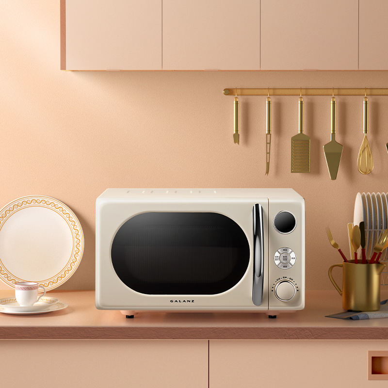 Galanz microwave oven 20 liters retro-style flat-panel heating household multi-functional fully automatic microwave oven KAW0-SF2