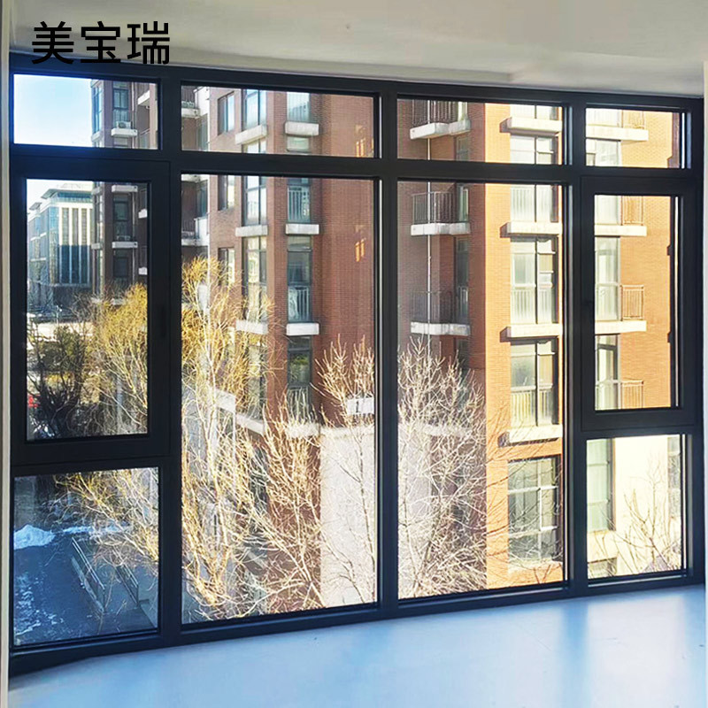 Meibao Rui custom-made exterior aluminum windows and doors, floor-to-ceiling windows for villas, soundproofing system, balcony sealing doors and windows Meibao Rui custom-made exterior aluminum windows and doors, floor-to-ceiling windows for villas, soundproofing system, balcony sealing doors and windows