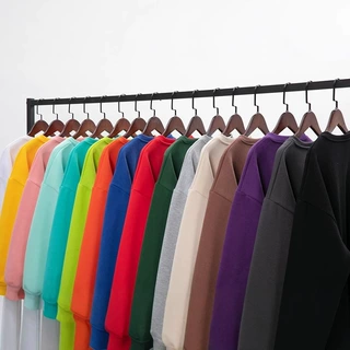 定制校服园服广告衫纯色卫衣圆领卫衣可印字可印图来样来料加工