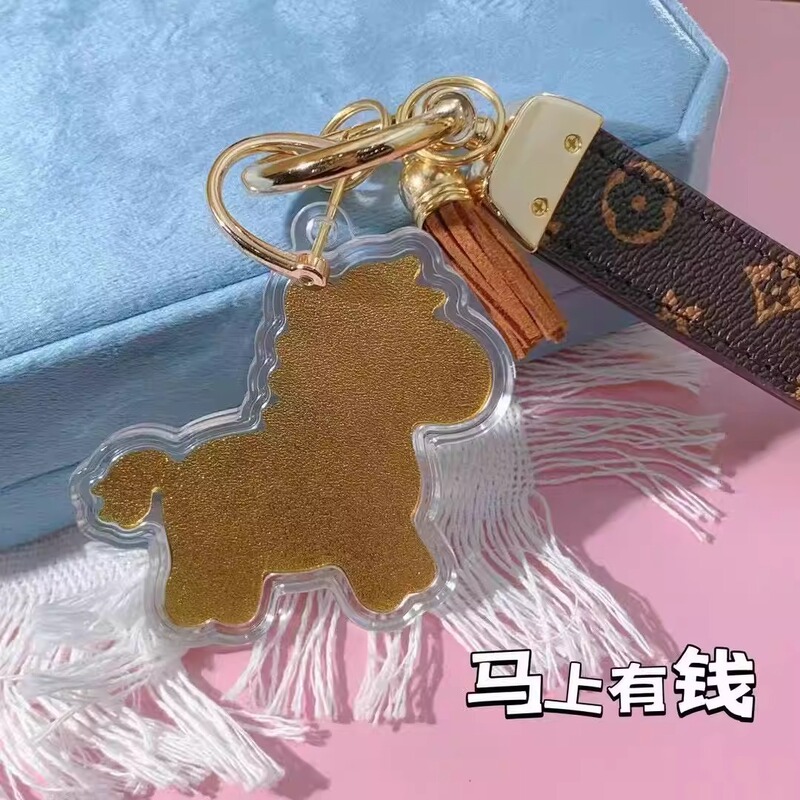 2026马年足金999马上有钱手机链挂绳黄金车钥匙扣包包挂件送女友|undefined