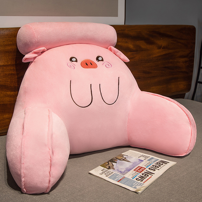 Bolsillo de cabecera de cama grande respaldo almohada de cama para niños almohada de lectura almohada de cintura sofá almohada de dormitorio almohada estudiante