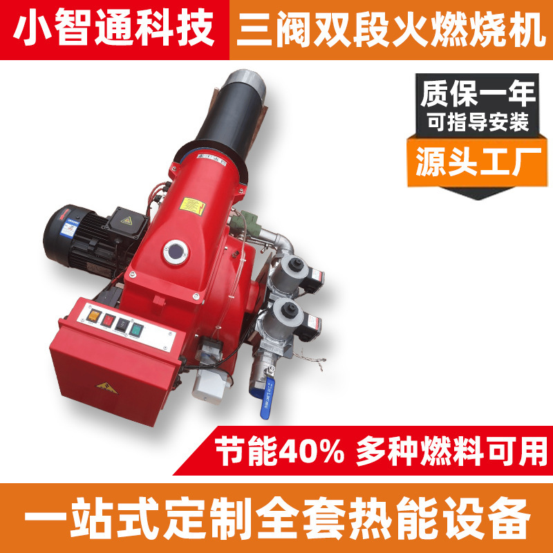 Gas Fuel Low Nitrogen Burner 1.2 Million Kcal Industrial Boiler Heating Gun-Type Three-Valve Dual-Stage Flame Burner