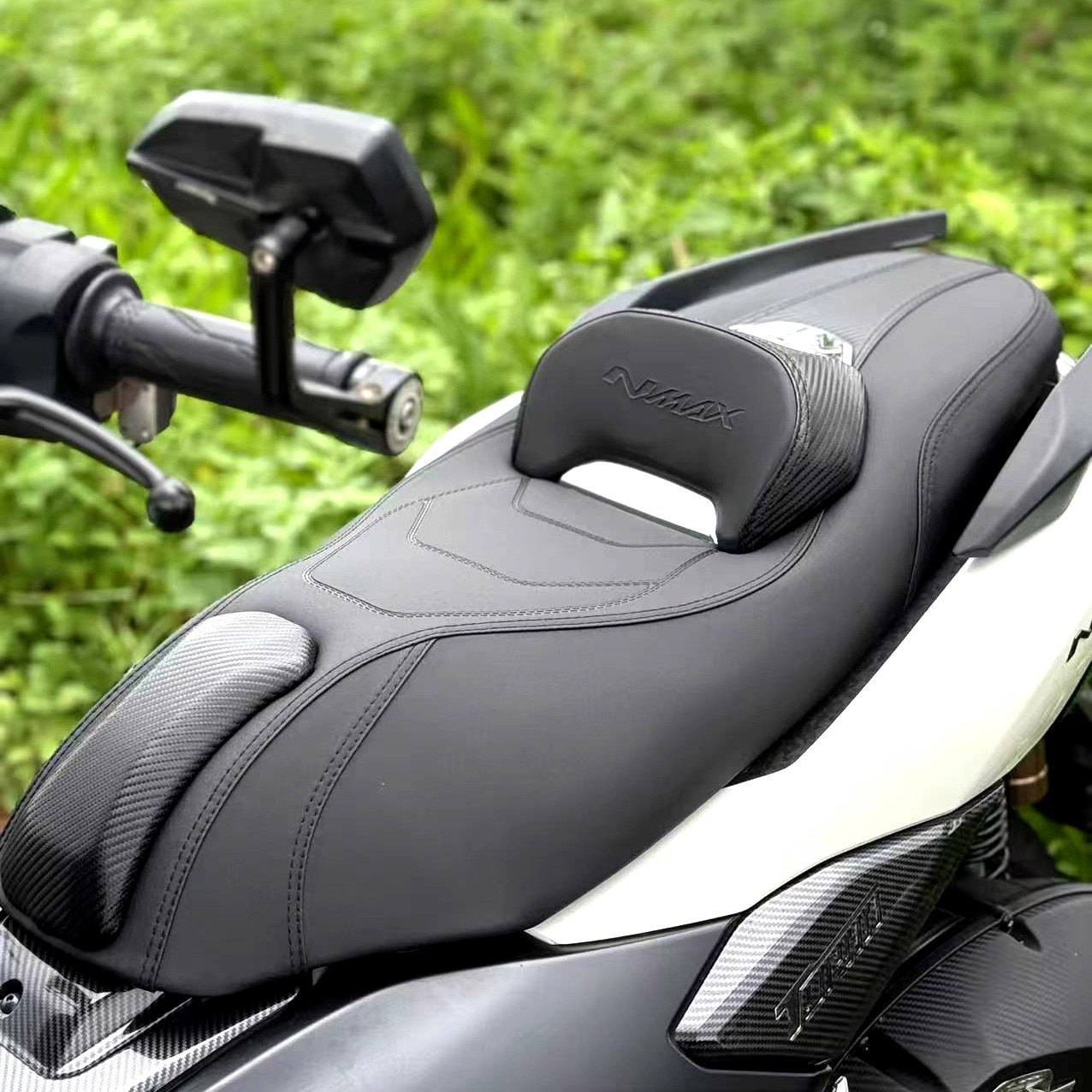 Suitable for 25-26 Yamaha Nmax155 Modified Seat Cushion, New Upgraded Indonesian Model with Backrest, Anti-Slip Seat Cushion