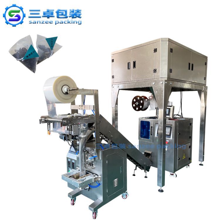 三卓包装机器 茶叶包装机 袋泡茶三角包包装机 尼龙膜三角袋机器