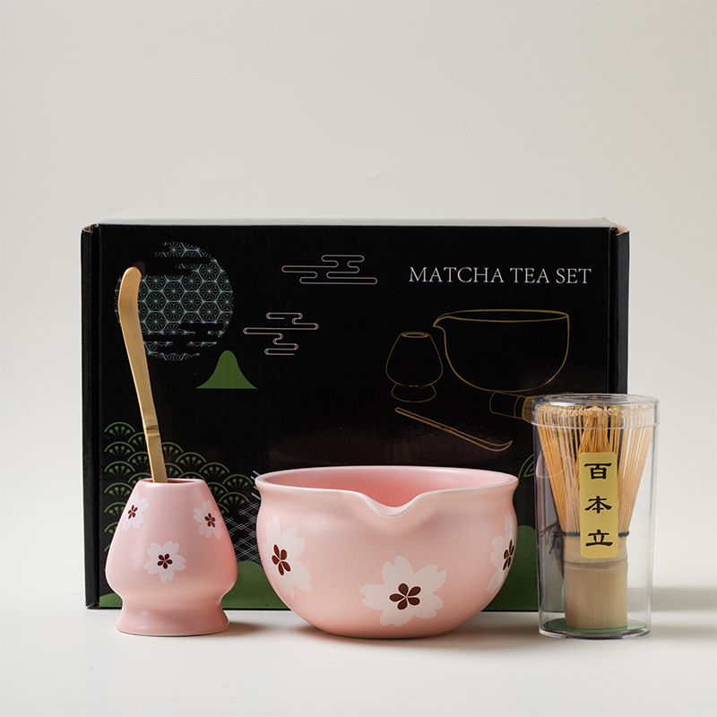 플라워 패턴 7개 매트 핑크 4종 세트