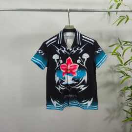 时尚欧货 Ca男士开衫短袖衬衫 3D创意图案 男女同款现货上衣跨境