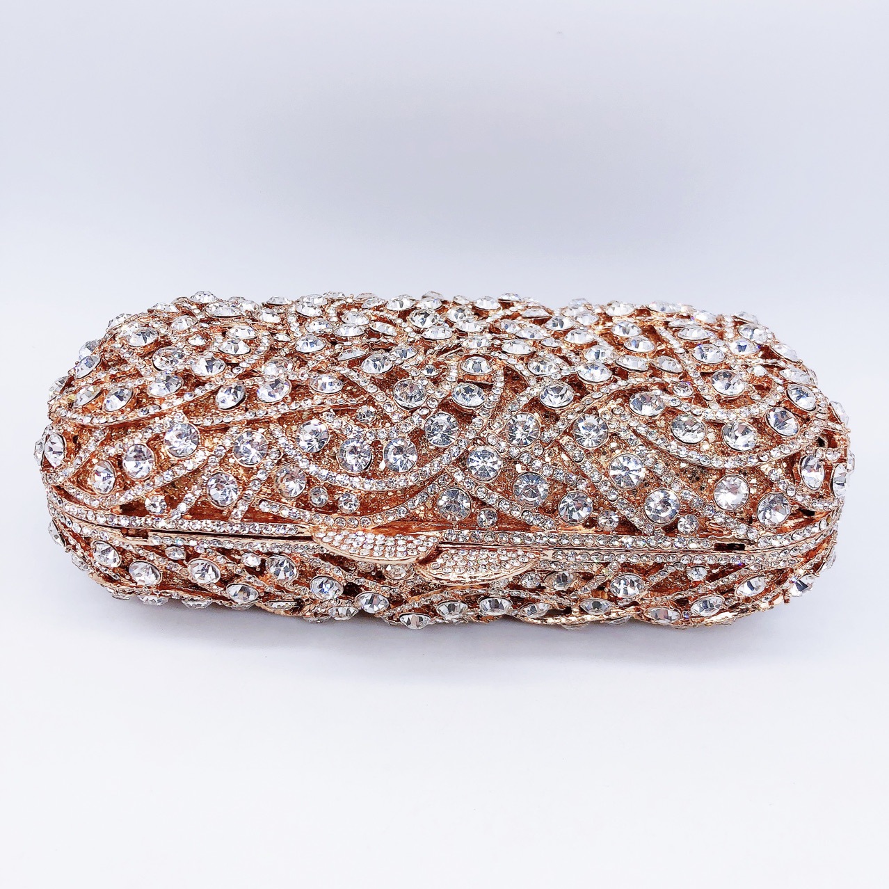 Túi clutch nữ đính đá dạ hội phong cách châu Âu — Màu vàng kim, Màu bạc, Nền vàng kim cương trắng, Cá tính đặt làm chi tiết 2