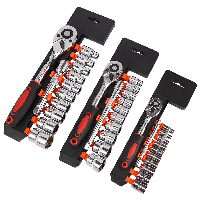 (2개) 래칫 퀵 소켓 렌치가있는 다기능 자동 수리 도구 세트 휴대용 자동차 수리 하드웨어 도구 상자