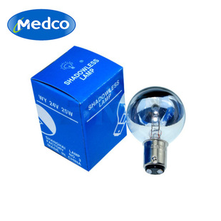Foreign Trade Specializes in Medical Special Surgical Shadowless Lamp 24V25W Single Hole Cold Surface Lamp Bayonet Instrument Shadowless Bulb