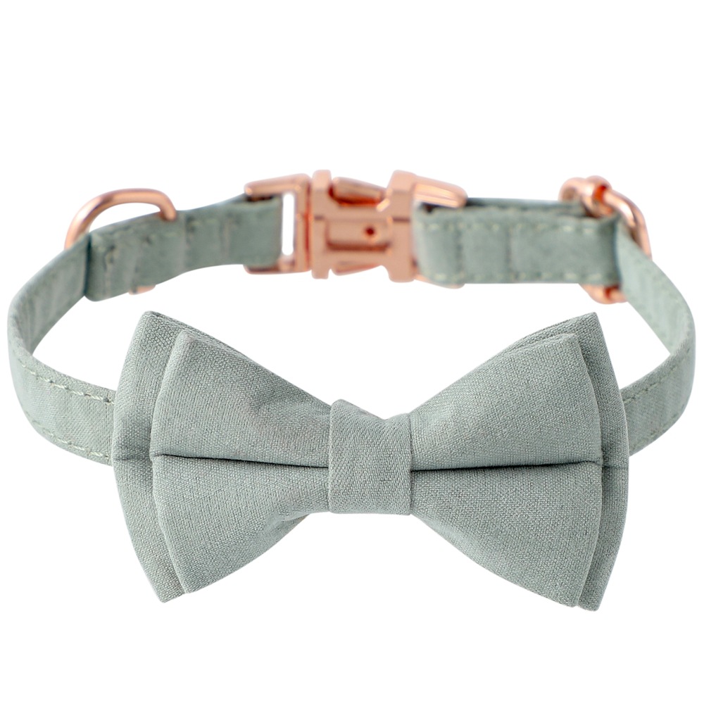 TANPOPO transfronterizo nuevo collar de gato oro rosa corbata de gato corbata de perro británico