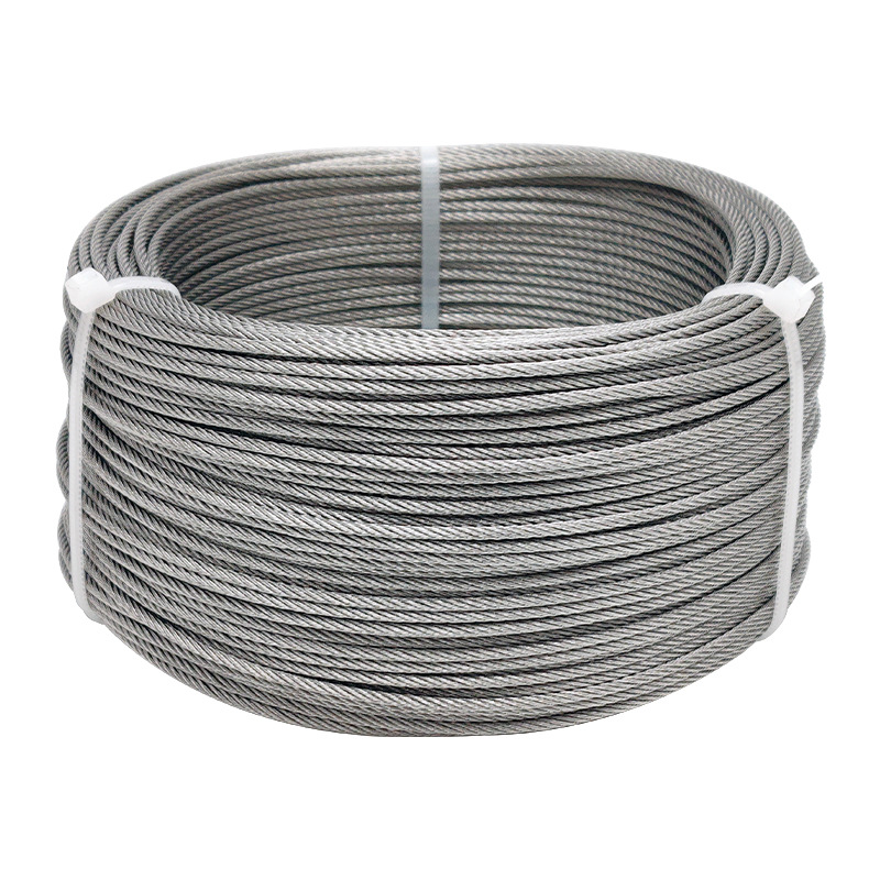 7 * 7 / 7 * 19 304 cuerda de acero inoxidable elevación de cuerda de acero procesamiento de cuerda de acero 316 cuerda desnuda