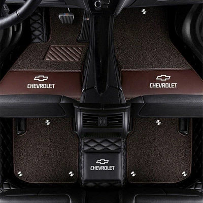 Ayaqaltılar (Kovriklər) – Cruze, Malibu XL, Equinox - cruze-double-layer-black-coffee-colored-silk-loop