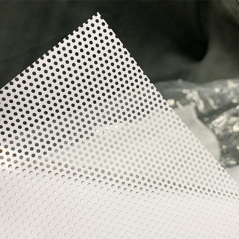 Película transparente perforada de una sola cara para impresión UV, adhesivo para vidrio, adhesivo para coche, adhesivo publicitario para vidrio, película perforada para publicidad en autobuses.
