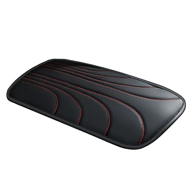 Car armrest box cushion car armrest box cover arm cushion hand cushion hand cushion hand cushion universal cushion car elbow cushion (Armrest box pad) - style-1-black-and-red